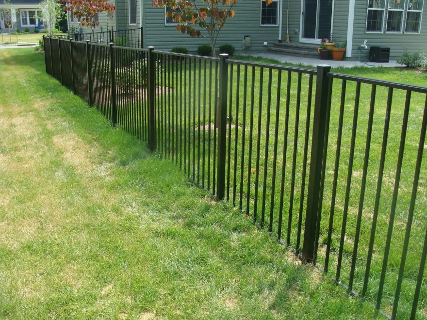Alumi-Guard Ascot 2 Rail Flat Top Aluminum Fence 3